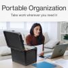 Pendaflex Portable File Box, Letter Size, 14.25″ x 9.25″ x 11″, Black