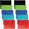 Oxford Plastic Zip Envelopes, Expanding Poly Zipper File for A4 or Letter Size Sheets, 1-1/4 Inch Expansion, 5 Translucent Colors, 10 Pack (52014)