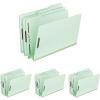 Pendaflex 17182 Pressboard Folders, 2 Fasteners, 3″ Expansion, 1/3 Tab, Letter, Green (Box of 25)(11 1/2″ x 9″ x 12″ (Pack of 4))
