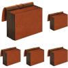 Pendaflex Globe-Weis/Pendaflex Heavy Duty File Wallets, Extra Wide, 7-Inch Expansion, Elastic Cord Closure, Letter Size, Brown, 5-Count (CL1084GLHD)(Pack of 25)
