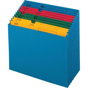 Globe Weis Globe-Weis/Pendaflex QuickVue Project File, Monthly Index, Letter Size, Blue (20135)(Monthly Index)