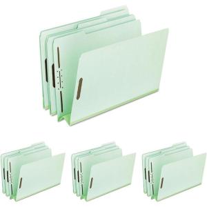 Pendaflex 17182 Pressboard Folders, 2 Fasteners, 3″ Expansion, 1/3 Tab, Letter, Green (Box of 25)(11 1/2″ x 9″ x 12″ (Pack of 4))