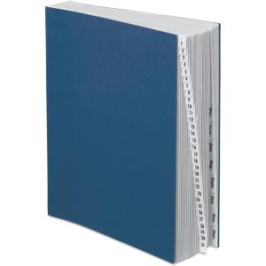 Pendaflex DDF5OX Expanding Desk File, 1-31/Jan-Dec, Letter, Acrylic-Coated Pressboard, Dark Blue (DDF5-OX)(Letter)