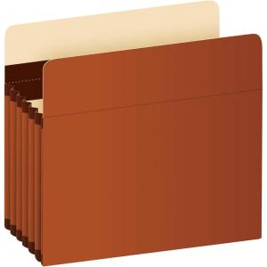Pendaflex Expanding Accordion File Pockets, Extra Durable, Expands 5.25″, Letter Size, Reinforced with Dupont Tyvek Material, 10/Box (15422) Brown(File Folder)