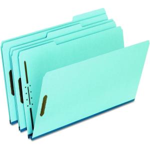 Pendaflex FP313 Pressboard Folders, 2 Fasteners, 1″ Expansion, 1/3 Tab, Legal, Blue (Box of 25)