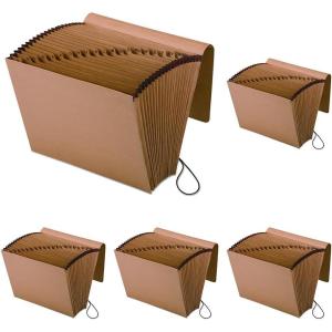 Pendaflex Kraft Expanding Files, Letter size, Redrope, Each (K-17A-OX), Brown(Letter size (Pack of 5))