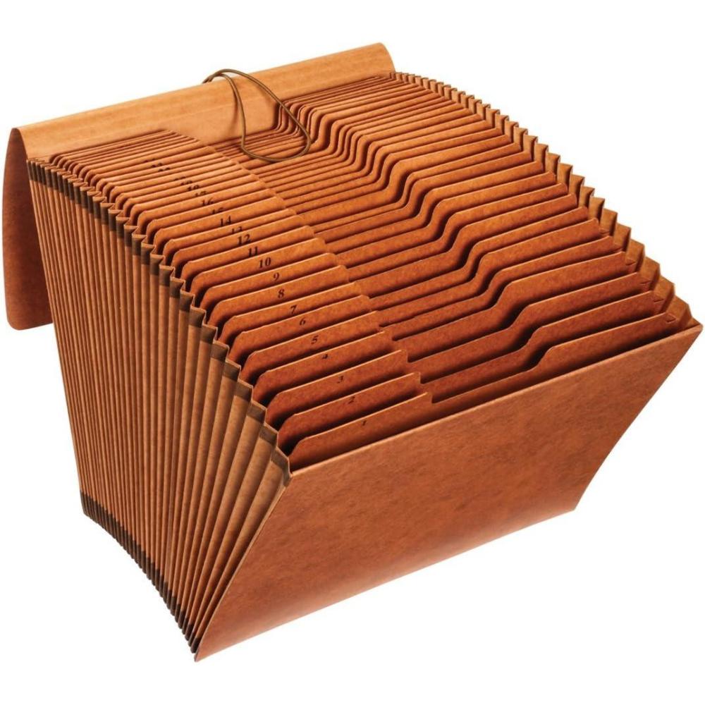 imageGlobe Weis GlobeWeisPendaflex Heavy Duty 31Pocket Expanding File with Flap 131 Index Letter Size Brown R117DLHD
