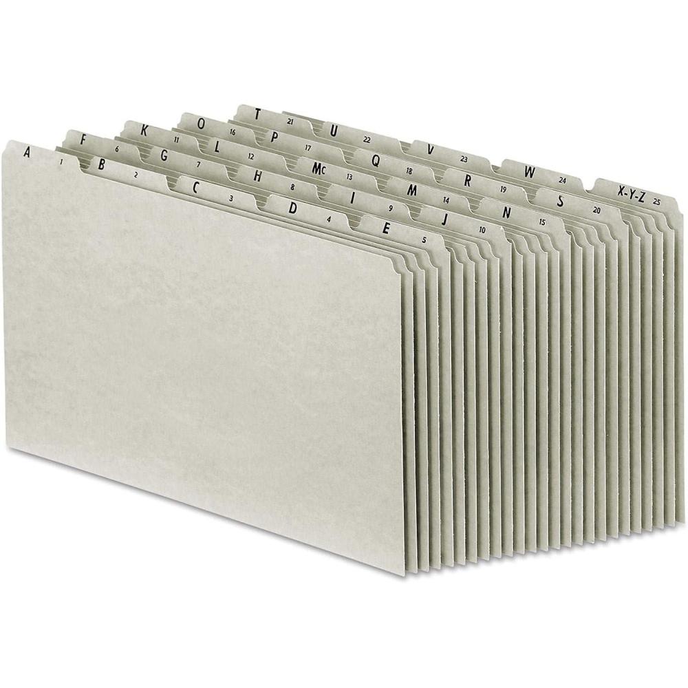 imagePendaflex PN1025 AZ Top Tab Recycled File Guides 25 pt Gray pressbd 15 Tab Legal 25set