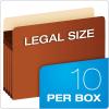 Pendaflex Expanding Accordion File Pockets, Extra Durable, Expands 3.5″, Legal Size, Reinforced with Dupont Tyvek Material, 10/Box (15423), Brown
