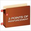 Pendaflex Expanding Accordion File Pockets, Extra Durable, Expands 3.5″, Legal Size, Reinforced with Dupont Tyvek Material, 10/Box (15423), Brown
