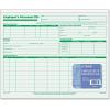 TOPS 3287 Employee Record File Folders, Straight Cut, Letter, 2-Sided, Green Ink (Pack of 20)
