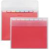 Oxford Portable File Organizer, 8 Plastic File Folders, Clear Case, Storage for Home and Office, Document Organizer, Holds 8-Tab Poly Project Folders, Letter Size, Assorted Colors, 2 Pack (52022)