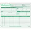 TOPS 3287 Employee Record File Folders, Straight Cut, Letter, 2-Sided, Green Ink (Pack of 20)