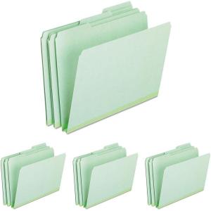 Pendaflex 1″ Expansion Pressboard File Folders with 1/3 Cut Tab, Letter, Blue, 25/Box (9200T 1/3)(Green)