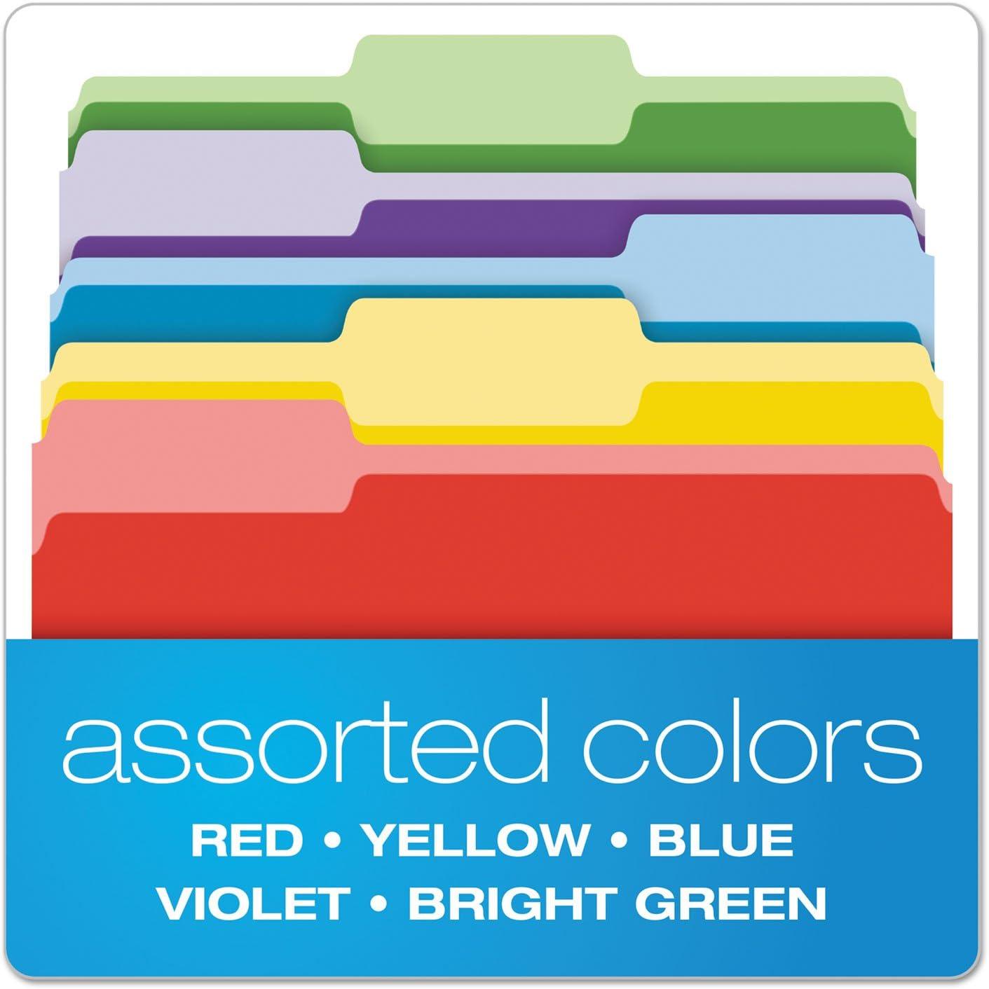 imagePendaflex 84370 File Folders with Erasable Tabs 13 Cut Top Tab Letter Assorted Pack of 30File Folder