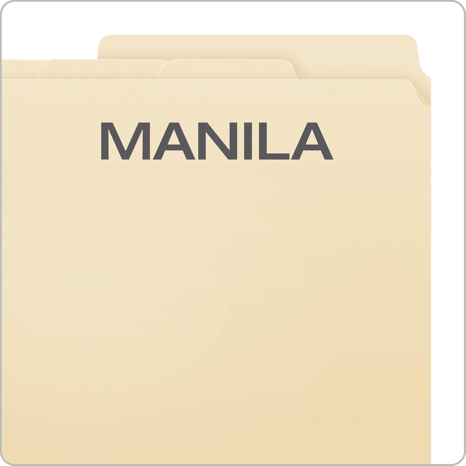 imagePendaflex Divide It Up File Folders Letter Size Manila 24Pack 1077024 Count Pack of 2