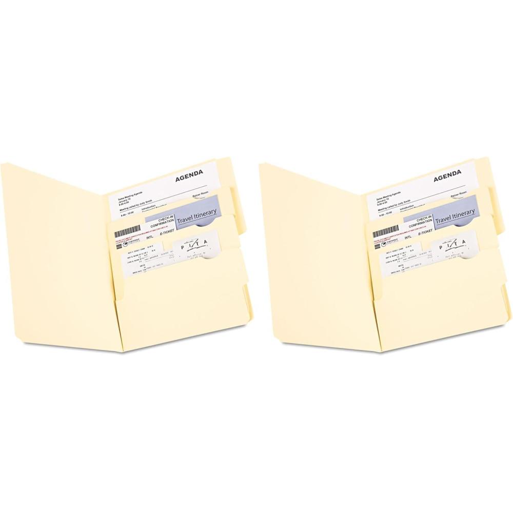 imagePendaflex Divide It Up File Folders Letter Size Manila 24Pack 1077024 Count Pack of 2