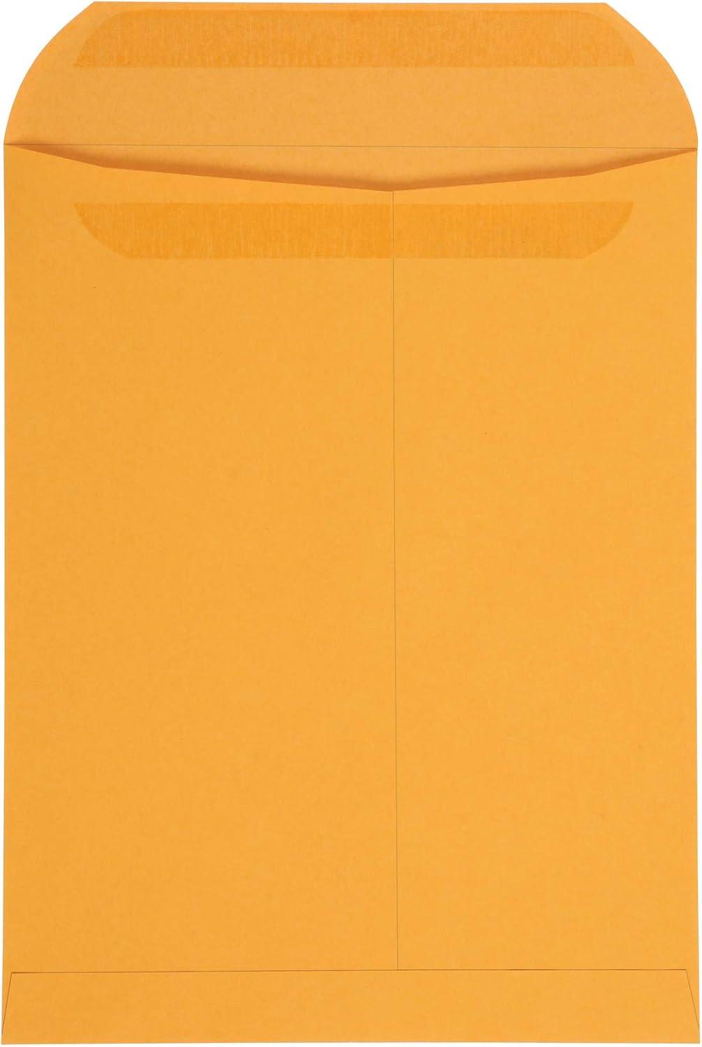 imageColumbian Catalog Mailing Envelopes Peel ampamp Seal 9x12 Inch Brown Kraft 250Pack CO733Orange