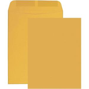 Columbian Catalog Mailing Envelopes, Peel & Seal, 9×12 Inch, Brown Kraft, 250-Pack (CO733)(Orange)