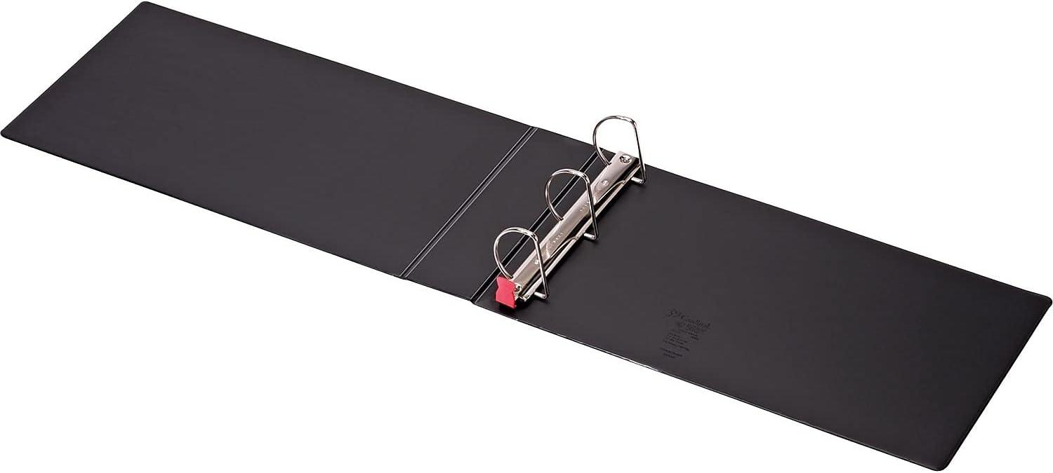 imageCardinal Premier 11quot x 17quot Binder Easy Open Locking SlantD Rings 3quot 650Sheet Capacity Black with Spine Label Holder