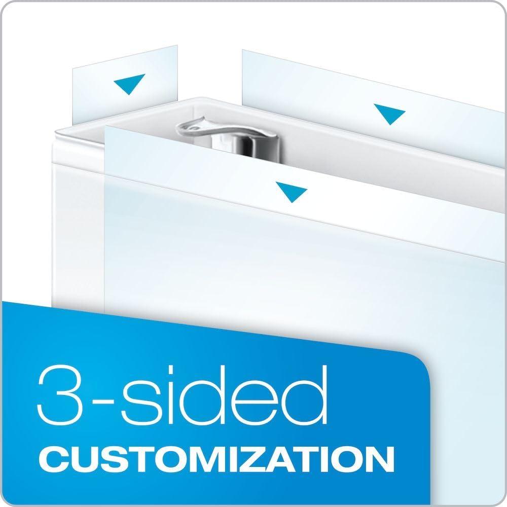 imageCardinal SlantD Ring 11quot x 17quot Tabloid ClearVue Binders 3quot Rings 63 Recycled White3 Inch