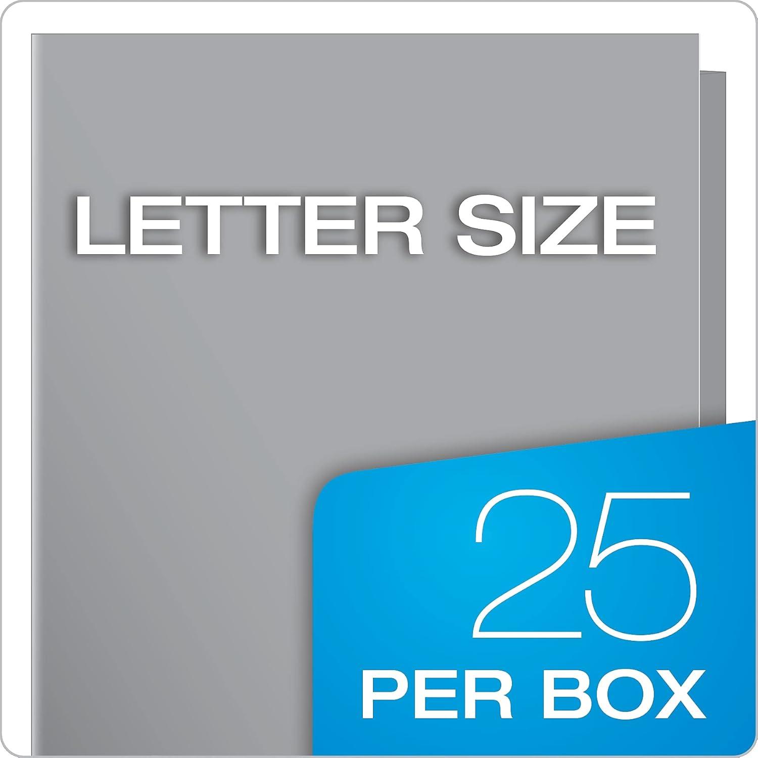 imageOxford Laminated TwinPocket Folders Letter Size White Holds 100 Sheets Box of 25 51704EEGray