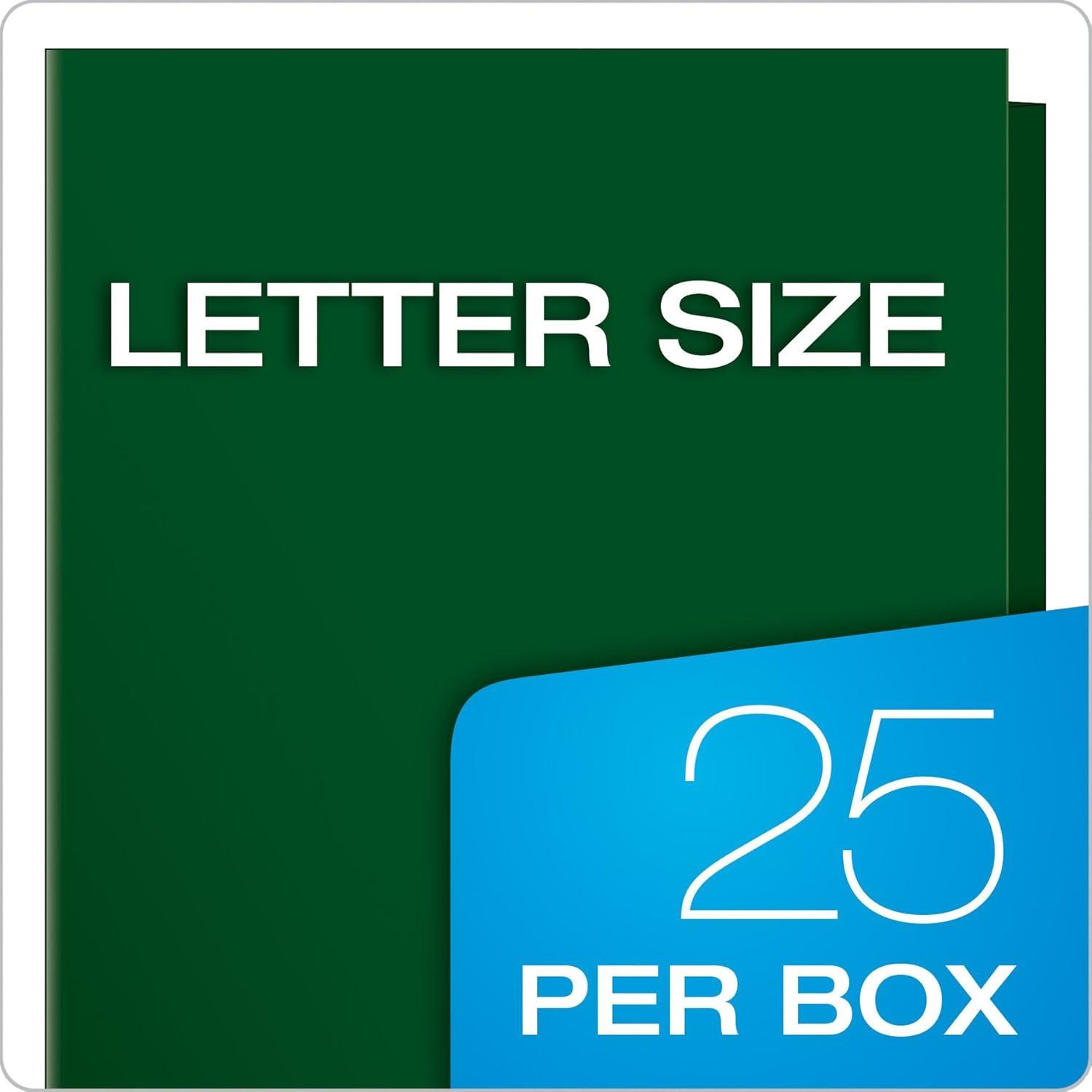 imageOxford Laminated TwinPocket Folders Letter Size White Holds 100 Sheets Box of 25 51704EEGreen