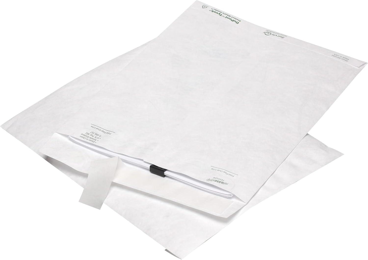 imageQuality Park Survivor Shipping Envelopes 6quot x 9quot Made with Strong Lightweight DuPont Tyvek Material FlapStik Peel and Seal Closure 100Box QUAR1320 White6 x 9 Pack of 10
