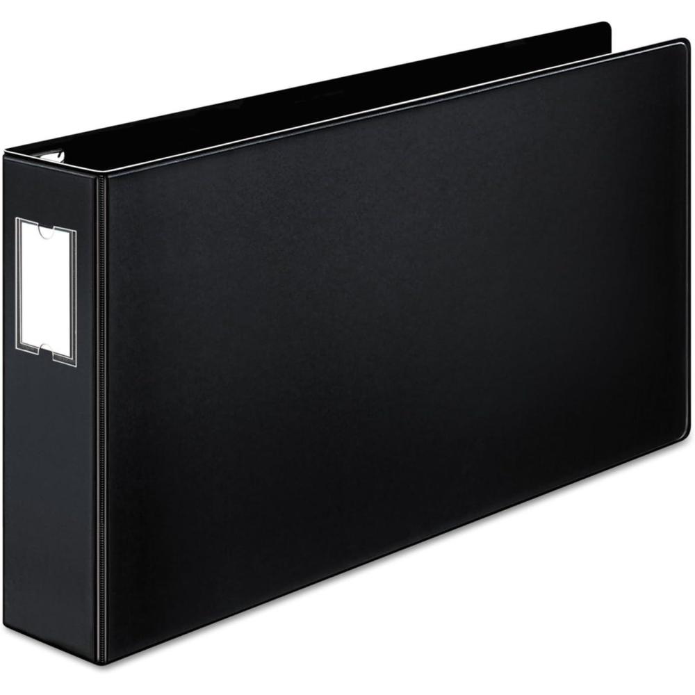 imageCardinal Premier 11quot x 17quot Binder Easy Open Locking SlantD Rings 3quot 650Sheet Capacity Black with Spine Label Holder