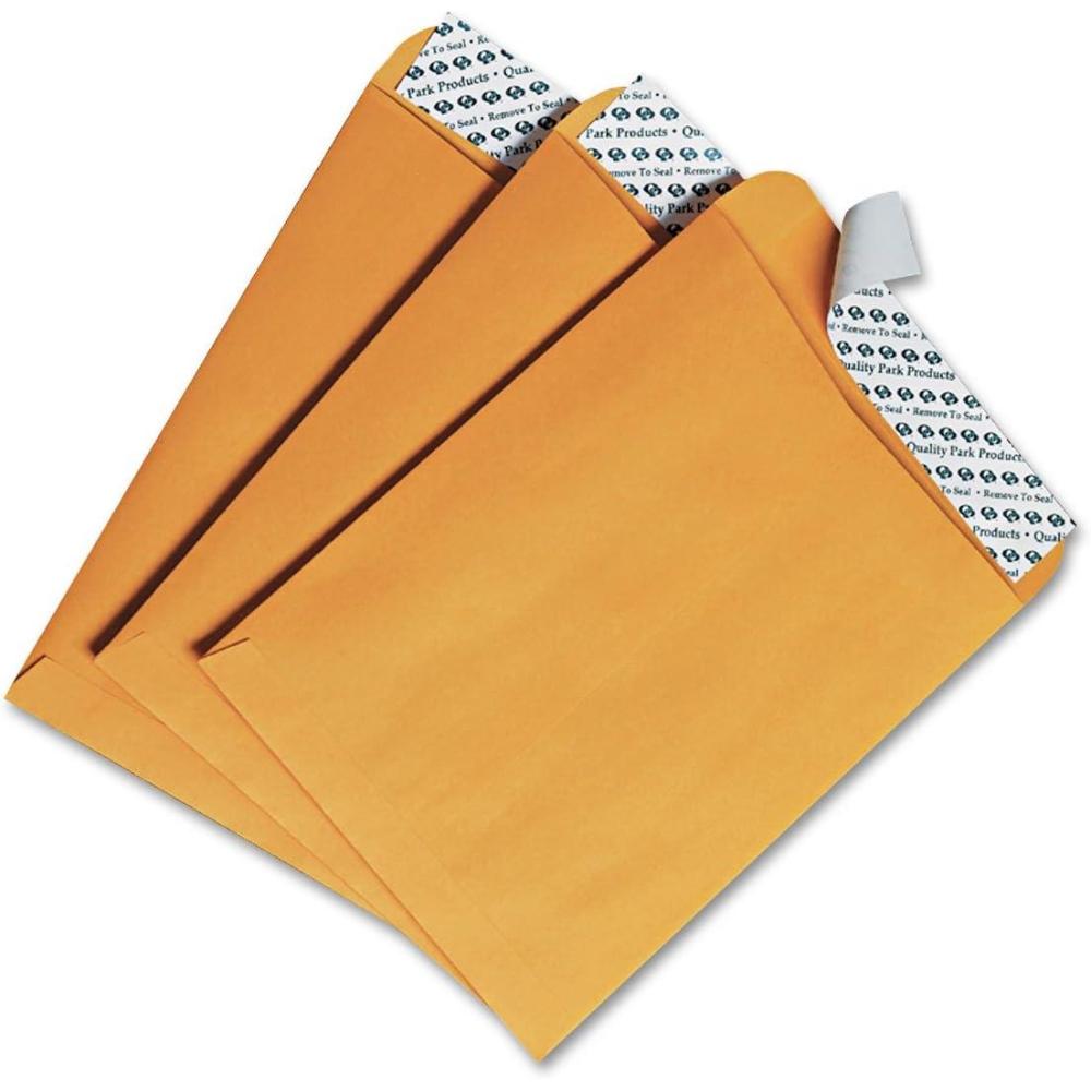 imageQuality Park 6 x 9 Catalog Mailing Envelopes RediStrip Self Seal Envelope Closure 28 lb Kraft Paper 100 per Box QUA44162