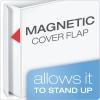 Cardinal 3 Ring Binder, 3 Inch FreeStand Binder with Magnetic Cover Flap, Shelf Pull and 5 Color-Coded Rings, ONE-TOUCH Easy Open Locking Slant-D Rings, Holds 650 Sheets, White(3-Inch (Pack of 6))