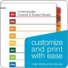 Cardinal OneStep Binder Dividers, 12-Tab Monthly, Customizable Table of Contents, Reversible Multicolor Tabs, 1 Set (60318CB)