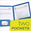 Oxford Folders with Pockets, Durable Plastic, Two Pocket Folders, Assorted Colors (15187), Letter, 6 per Pack(Letter (Pack of 8))