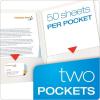 Oxford Laminated Twin-Pocket Folders, Letter Size, White, Holds 100 Sheets, Box of 25 (51704EE)(White)