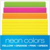 Oxford Neon Index Cards, 3″ x 5″, Ruled, Assorted Colors, 300 Per Pack (81300EE)(3 x 5 1-Pack)