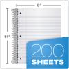 Oxford Spiral Notebooks, 5 Subject, College Ruled Paper, Durable Plastic Cover, 200 Sheets, 5 Divider Pockets, 2 per Pack (10388)(5-Subject)