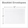 Quality Park Open-Side Booklet Envelope, Gummed, White, 9 x 12, 250 per Box, (37682)(Side Open)