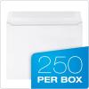 Quality Park Open-Side Booklet Envelope, Gummed, White, 9 x 12, 250 per Box, (37682)(Side Open)