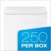Quality Park Open-Side Booklet Envelope, Gummed, White, 9 x 12, 250 per Box, (37682)(Top Open)