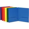 Oxford Folders with Pockets, Durable Plastic, Two Pocket Folders, Assorted Colors (15187), Letter, 6 per Pack(Letter)