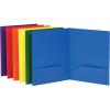 Oxford Folders with Pockets, Durable Plastic, Two Pocket Folders, Assorted Colors (15187), Letter, 6 per Pack(Letter (Pack of 8))
