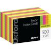 Oxford Neon Index Cards, 3″ x 5″, Ruled, Assorted Colors, 300 Per Pack (81300EE)(3 x 5 1-Pack)