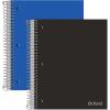Oxford Spiral Notebooks, 5 Subject, College Ruled Paper, Durable Plastic Cover, 200 Sheets, 5 Divider Pockets, 2 per Pack (10388)(5-Subject (Pack of 6))