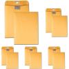 Quality Park 9 x 12 Postage Saving ClearClasp Envelopes, with Reusable Redi-Tac Closure & Gummed Flap, 28 lb Kraft Paper, 100 per Box (QUA43568)(9 x 12 in (Pack of 5))
