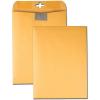 Quality Park 9 x 12 Postage Saving ClearClasp Envelopes, with Reusable Redi-Tac Closure & Gummed Flap, 28 lb Kraft Paper, 100 per Box (QUA43568)(9 x 12 in)