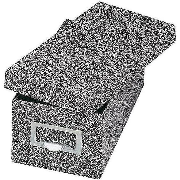 imageGlobeWeisPendaflex Fiberboard Index Card Storage Box 3 x 5 Inches Solid Black 3X5BLABlack Agate