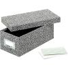 Globe-Weis/Pendaflex Fiberboard Index Card Storage Box, 3 x 5 Inches, Solid Black (3X5BLA)(Black Agate)