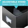 Globe-Weis/Pendaflex Fiberboard Index Card Storage Box, 3 x 5 Inches, Solid Black (3X5BLA)(Solid Black)