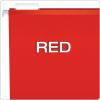 Pendaflex Extra Capacity Reinforced Hanging Folders, 2″, Legal Size, Assorted Colors, 1/5 Cut, 25/BX (4153×2 ASST)(Red)