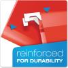 Pendaflex Extra Capacity Reinforced Hanging Folders, 2″, Legal Size, Assorted Colors, 1/5 Cut, 25/BX (4153×2 ASST)(Red)